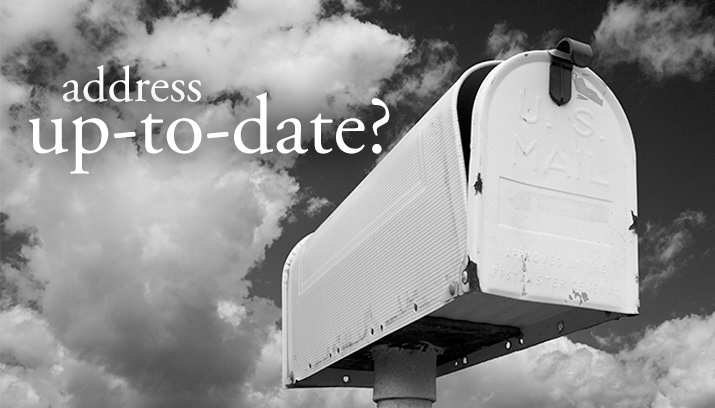 Address Up-to-date?